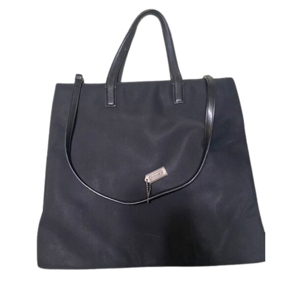 Coach 7418 Black Tote Bag, Shoulder Bag, Slim Design, Excellent Condition - Picture 5 of 13